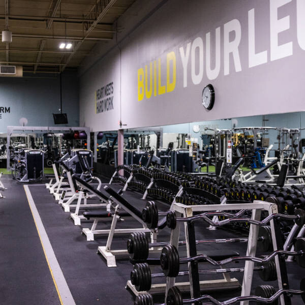 Gold's Gym Lorton Free Weights Zone Front